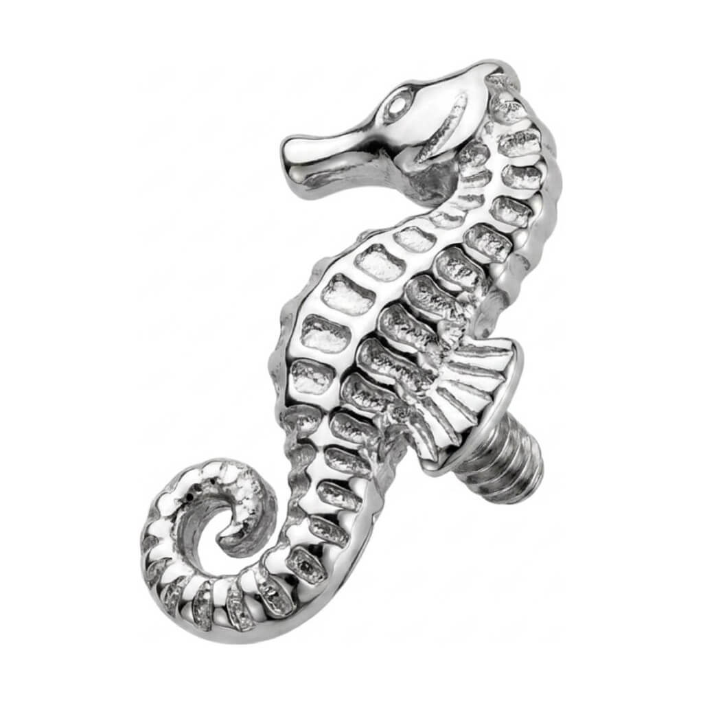 Titanium Top Ocean Seahorse Shape Internally Threaded