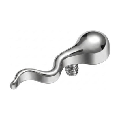 Titanium Top Curved Flowing Wave Internally Threaded