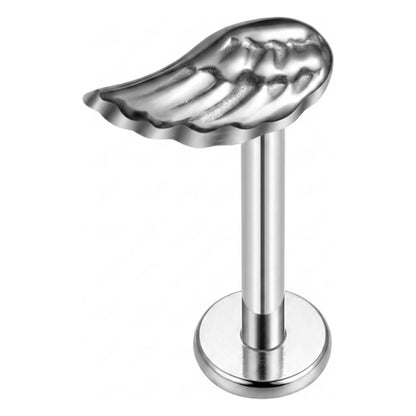 Titanium Labret Angel Wing Internally Threaded
